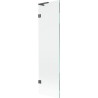 Mexen Lunar L Badewannen-Paravent 1-flügelig 50 x 150 cm, transparent, gebürstetes Gun Gray - 897L-050-000-66-00