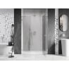 Mexen Lunar Duschpendeltür rechts 135 cm, transparent, gebürsteter Nickel - 834S-135-050-97-00-P