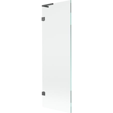 Mexen Lunar L Badewannen-Duschwand 1-flügelig 60 x 150 cm, transparent, gebürstet gun grau - 897L-060-000-66-00