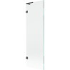 Mexen Lunar L Badewannen-Duschwand 1-flügelig 60 x 150 cm, transparent, gebürstet gun grau - 897L-060-000-66-00