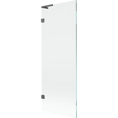 Mexen Lunar L Badewannen-Faltwand 1-flügelig 70 x 150 cm, transparent, gebürstetes Gun Gray - 897L-070-000-66-00