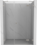 Mexen Lunar Duschdrehtür rechts 145 cm, transparent, gebürsteter Nickel - 834S-145-050-97-00-P