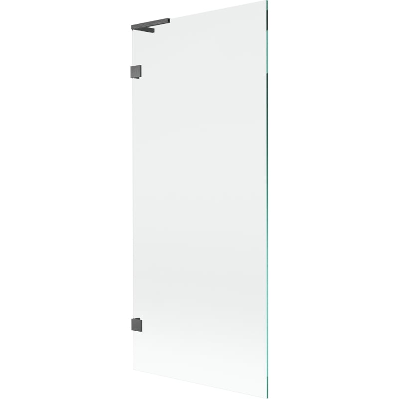 Mexen Lunar L Duschwand, 1-flügelig 80 x 150 cm, transparent, gebürstet Gun Gray - 897L-080-000-66-00