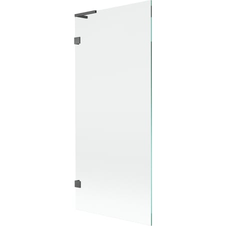 Mexen Lunar L Duschwand, 1-flügelig 80 x 150 cm, transparent, gebürstet Gun Gray - 897L-080-000-66-00