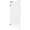 Mexen Lunar L Duschwand, 1-flügelig 80 x 150 cm, transparent, gebürstet Gun Gray - 897L-080-000-66-00