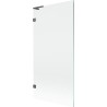Mexen Lunar L Badewannenabtrennung 1-flügelig 90 x 150 cm, transparent, gebürstetes Gun Grey - 897L-090-000-66-00
