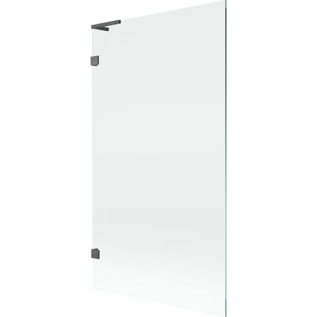 Mexen Lunar L Badewannenwand 1-flügelig 100 x 150 cm, transparent, gebürstetes Gun Gray - 897L-100-000-66-00