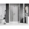 Mexen Lunar Duschdrehtür rechts 150 cm, transparent, gebürsteter Nickel - 834S-150-050-97-00-P