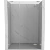Mexen Lunar Duschschwingtür rechts 155 cm, transparent, gebürsteter Nickel - 834S-155-050-97-00-P