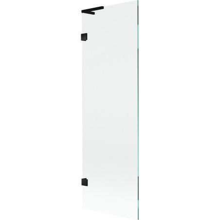 Mexen Lunar L Badewannenwand 1-flügelig 60 x 150 cm, transparent, schwarz - 897L-060-000-70-00