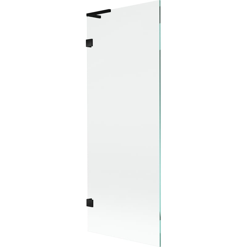 Mexen Lunar L Badewannenwand 1-flügelig 70 x 150 cm, transparent, schwarz - 897L-070-000-70-00