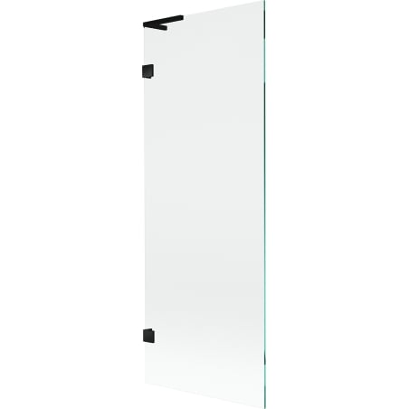 Mexen Lunar L Badewannenwand 1-flügelig 70 x 150 cm, transparent, schwarz - 897L-070-000-70-00