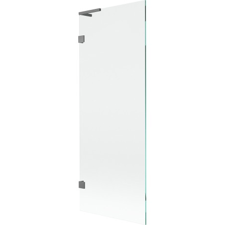 Mexen Lunar L Badewannenfaltwand 1-flügelig 70 x 150 cm, transparent, Gun Metal - 897L-070-000-95-00