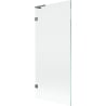 Mexen Lunar L Badewannenwand 1-flügelig 80 x 150 cm, transparent, Gun Metal - 897L-080-000-95-00
