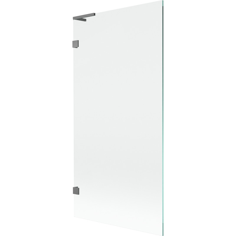 Mexen Lunar L Badewannenabtrennung 1-flügelig 90 x 150 cm, transparent, Gun Metal - 897L-090-000-95-00