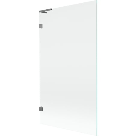Mexen Lunar L Badewannenabtrennung 1-flügelig 100 x 150 cm, transparent, Gun Metal - 897L-100-000-95-00