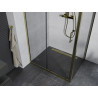 Mexen Apia Duschkabine verschiebbar 130 x 80 cm, transparent, gold - 840-130-080-50-00