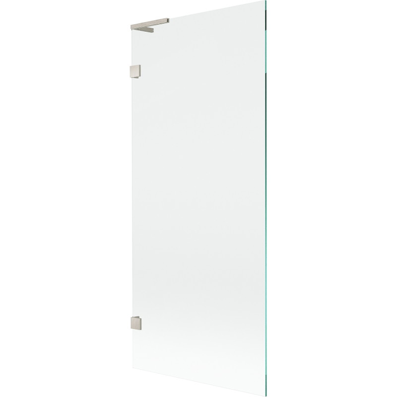 Mexen Lunar L Badewannenfaltwand 1-flügelig 80 x 150 cm, transparent, gebürsteter Nickel - 897L-080-000-97-00