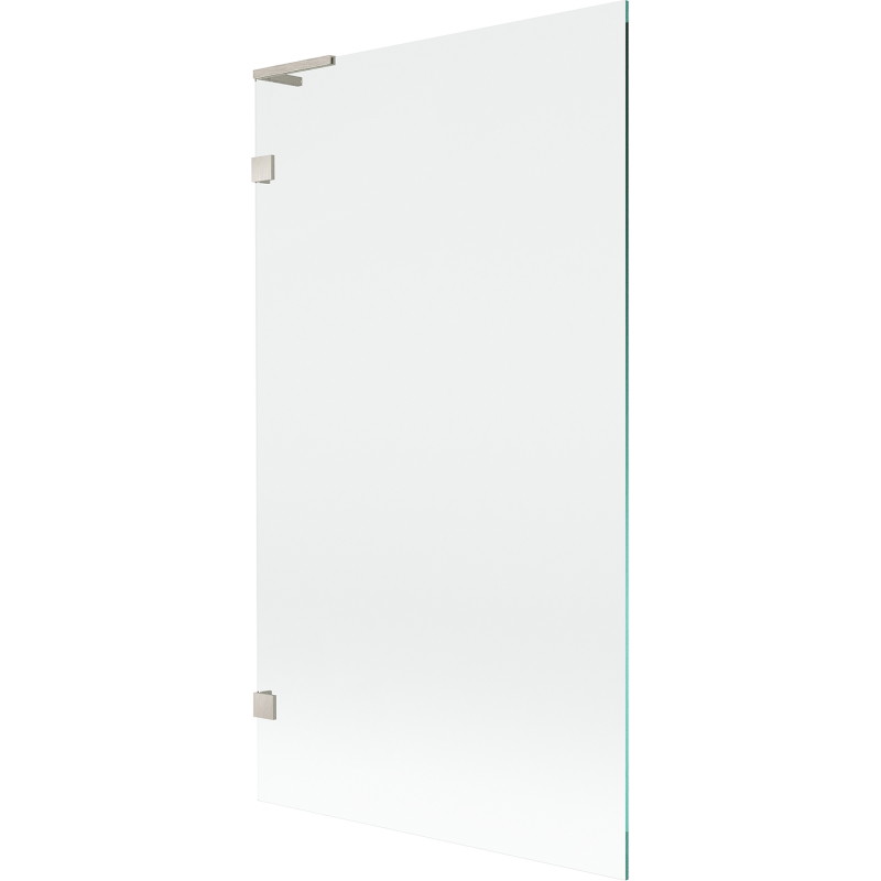 Mexen Lunar L Duschabtrennung 1-flügelig 100 x 150 cm, transparent, gebürsteter Nickel - 897L-100-000-97-00