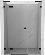 Mexen Lunar L Duschpendeltür links 145 cm, transparent, schwarz - 834SL-145-050-70-00-L