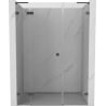 Mexen Lunar L Duschdrehtür links 145 cm, transparent, Gun Metal - 834SL-145-050-95-00-L
