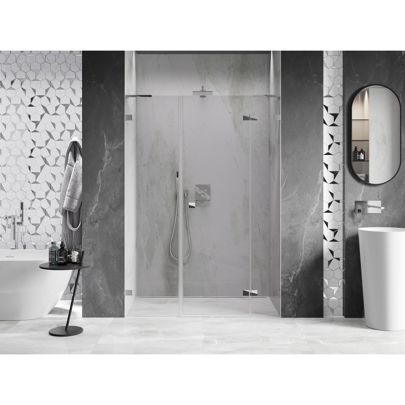 Mexen Lunar L Duschdrehtür rechts 140 cm, transparent, chrom - 834SL-140-050-01-00-P