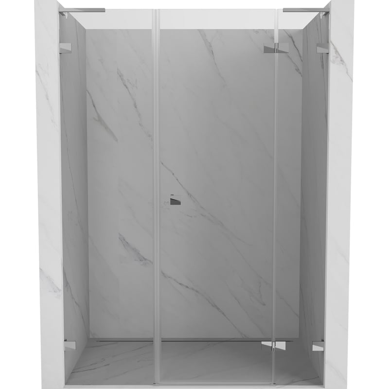 Mexen Lunar L Duschschwenktür rechts 145 cm, transparent, Chrom - 834SL-145-050-01-00-P