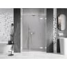 Mexen Lunar L Duschdrehtür rechts 135 cm, transparent, weiß - 834SL-135-050-20-00-P