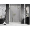 Mexen Lunar L Duschdrehtür rechts 135 cm, transparent, gold - 834SL-135-050-50-00-P