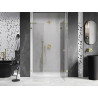 Mexen Lunar L Duschdrehtür rechts 140 cm, transparent, gold - 834SL-140-050-50-00-P