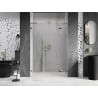 Mexen Lunar L Duschdrehtür rechts 140 cm, transparent, gold - 834SL-140-050-50-00-P