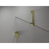 Mexen Lunar Duschwand 2-flügelig links 110 x 150 cm, transparent, gold gebürstet - 897-110-100-55-00-L