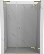 Mexen Lunar L Duschdoppeltür rechts öffnend 150 cm, transparent, gold - 834SL-150-050-50-00-P