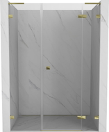 Mexen Lunar L Duschdrehtür rechts 155 cm, transparent, gold - 834SL-155-050-50-00-P