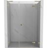 Mexen Lunar L Duschdrehtür rechts 160 cm, transparent, gold - 834SL-160-050-50-00-P