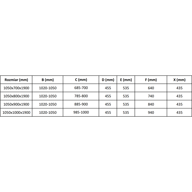 Mexen Apia Duschkabine zum Aufschieben 105 x 100 cm, transparent, Chrom - 840-105-100-01-00