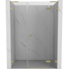 Mexen Lunar L Duschdrehtür rechts 135 cm, transparent, gold gebürstet - 834SL-135-050-55-00-P