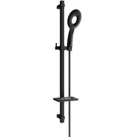Mexen DQ73 schwarzes, verschiebbares Duschset - 785734581-70