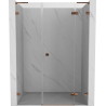 Mexen Lunar L Duschdrehtür rechts 120 cm, transparent, Roségold - 834SL-120-050-60-00-P