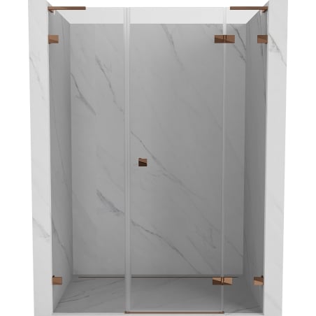 Mexen Lunar L Duschdrehtür rechts 140 cm, transparent, Roségold - 834SL-140-050-60-00-P