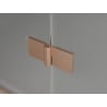Mexen Lunar Duschwand 2-flügelig rechts 120 x 150 cm, transparent, gebürstetes Kupfer - 897-120-100-65-00-P