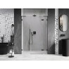 Mexen Lunar L Duschdrehtür rechts 150 cm, transparent, schwarz - 834SL-150-050-70-00-P