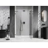 Mexen Lunar L Duschschwingtür rechts 120 cm, transparent, Gun Metal - 834SL-120-050-95-00-P