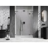 Mexen Lunar L Duschtür schwenkbar rechts 145 cm, transparent, Gun-Metal - 834SL-145-050-95-00-P