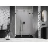 Mexen Lunar L Duschdrehtür rechts 155 cm, transparent, Gun Metal - 834SL-155-050-95-00-P