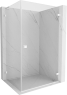 Mexen Lunar-B L Duschkabine, rechte Schwenktür 90 x 80 cm, transparent, weiß - 832L-090-080-20-00-P