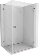 Mexen Lunar-B L Duschkabine, schwenkbar, rechts, 95 x 90 cm, transparent, Roségold - 832L-095-090-60-00-P