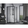 Mexen Apia Duschkabine schiebbar 135 x 70 cm, transparent, schwarz - 840-135-070-70-00