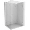 Mexen Lunar-B L Duschkabine rechts öffnend 95 x 80 cm, transparent, gebürstetes Nickel - 832L-095-080-97-00-P