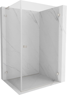Mexen Lunar-B L Duschkabine schwenkbar rechts 100 x 90 cm, transparent, gebürsteter Nickel - 832L-100-090-97-00-P